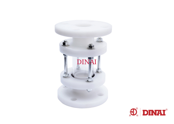 DN15-DN300 RPP Plastic Sight Glass for alkali liquor With EPDM / FPM Seal