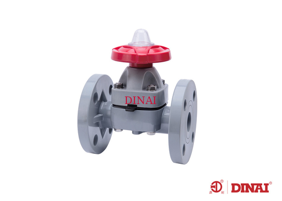 Electrical Large CPVC Plastic Diaphragm Valve For Industrial Piping System